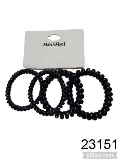 Imagen de COLITA DE PELO RULITOS NEGRA 3.26